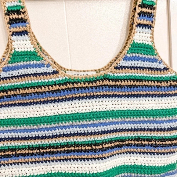 Frame NWT hand crocheted cropped tank size Large - Picture 5 of 11